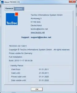 TecDoc Catalog 1/2011 Multilanguage DVD
