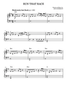 Run that race - Dan Auerbach (Easy Piano)