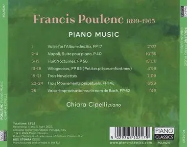 Chiara Cipelli - Francis Poulenc: Piano Music (2024)