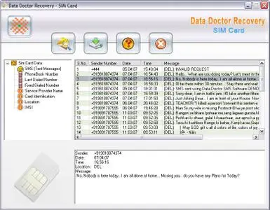 Sim card data recovery software v3.0.1.5
