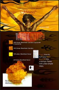 Brushes for Photoshop - Rons Flames Traditional Brushes
