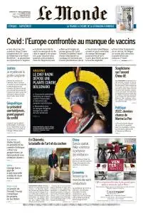 Le Monde du Dimanche 24 et Lundi 25 Janvier 2021