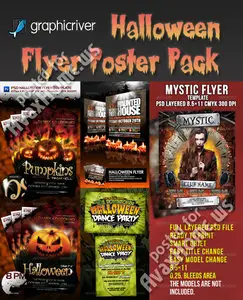 GraphicRiver Halloween Flyer/Poster Pack
