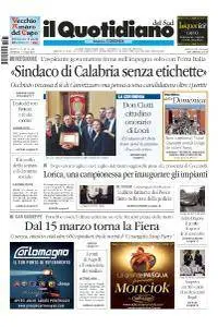 il Quotidiano del Sud Cosenza - 11 Marzo 2018