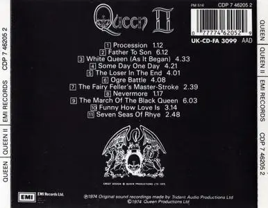 Queen - Queen II (1974) {1986, EU Press}