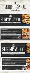 GraphicRiver Seafood Cafe Coupon Card