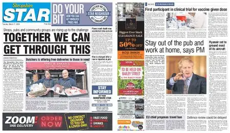 Shropshire Star Shrewsbury Edition – March 17, 2020