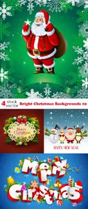 Vectors - Bright Christmas Backgrounds 10