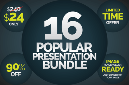 CreativeMarket - 16 Populars Presentation Bundle