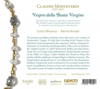 Bruno Boterf, Ludus Modalis - Claudio Monteverdi: Vespro della Beata Vergine (2018)