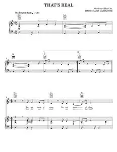 That's Real - John Lennon, Mary Chapin Carpenter (Piano-Vocal-Guitar)