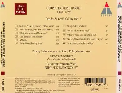 Nikolaus Harnoncourt, Concentus musicus Wien - Handel: Ode for St. Cecilia's Day (1996)