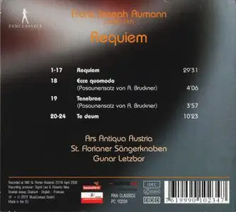 Ars Antiqua Austria, Gunar Letzbor - Franz Joseph Aumann: Requiem (2011)