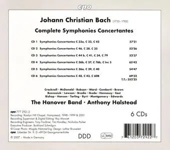 Anthony Halstead, The Hanover Band - Johann Christian Bach: Complete Symphonies Concertantes [6CDs] (2007)