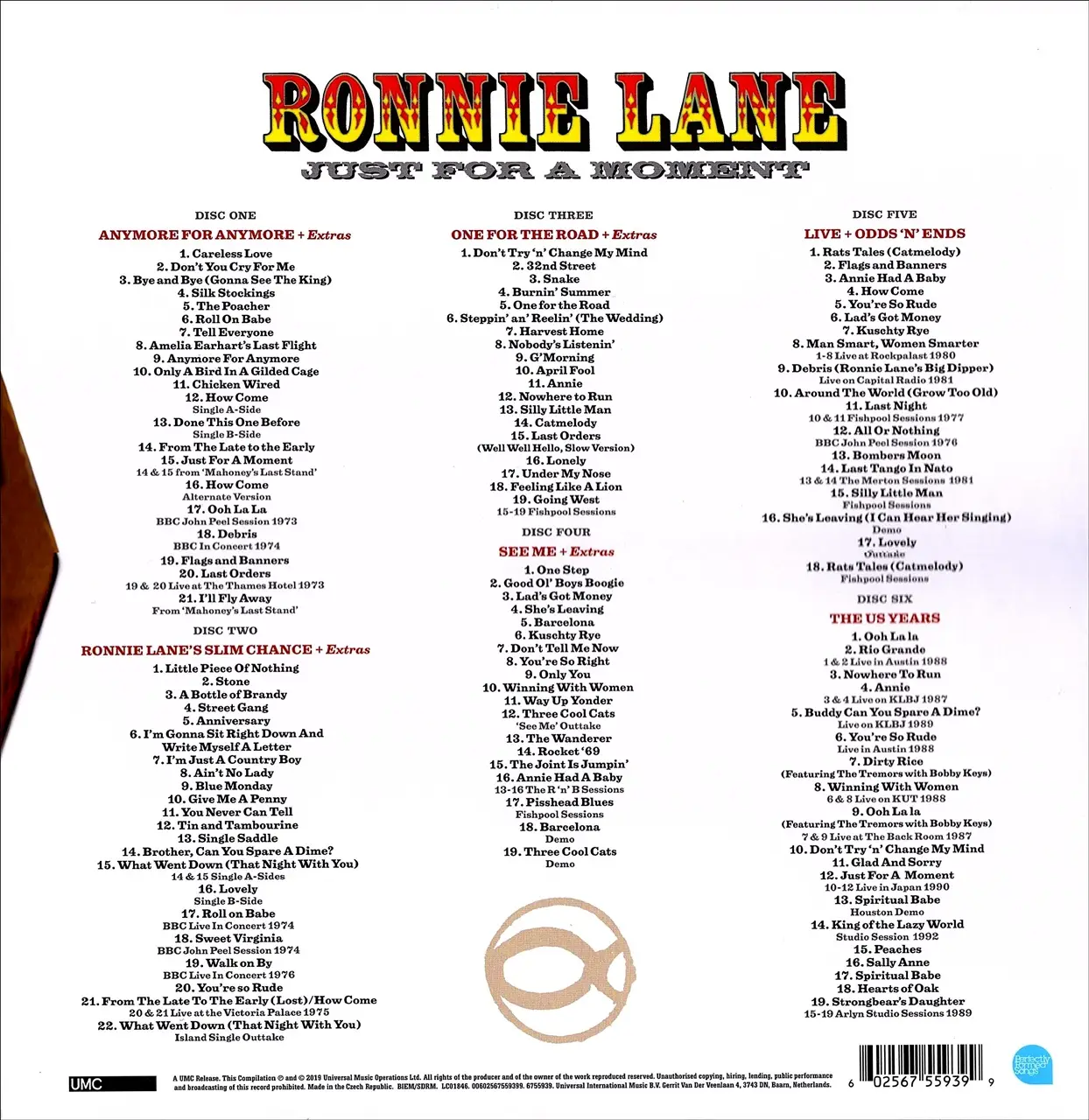 無料で配送 RONNIE LANE Just For A Moment: Music - CD