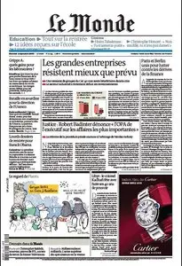 le Monde du 2 septembre 2009