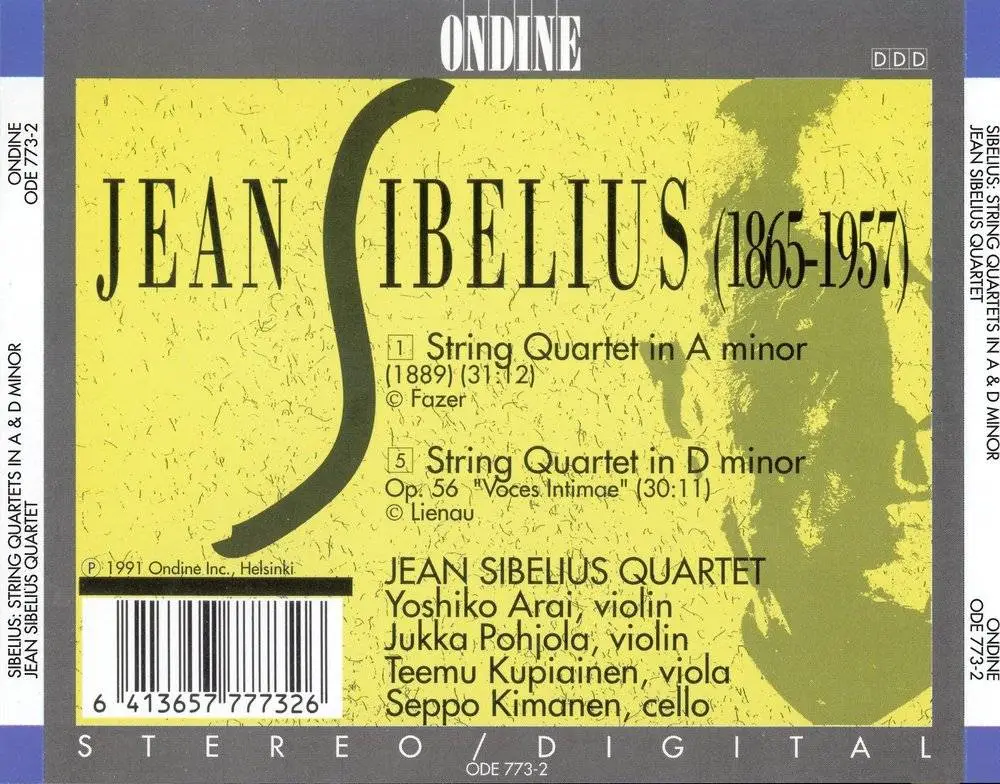 sibelius 8 string quartet