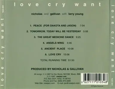 Love Cry Want - Love Cry Want (1972) {with Larry Young}