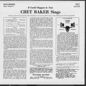 Chet Baker - It Could Happen To You (1958) {Riverside Japan VICJ-41544, Paper Sleeve rel 2006}
