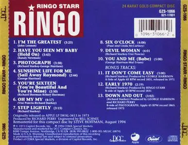 Ringo Starr - Ringo (1973) [DCC GZS-1066] Repost