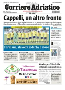 Corriere Adriatico Fermo - 23 Settembre 2024