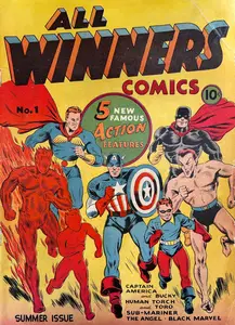 All-Winners Comics 001 Timely 1941 c2c Mark Bowen unrefined version