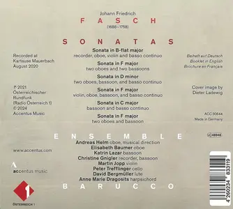 Andreas Helm, Ensemble Barucco - Johann Friedrich Fasch: Sonatas (2024)