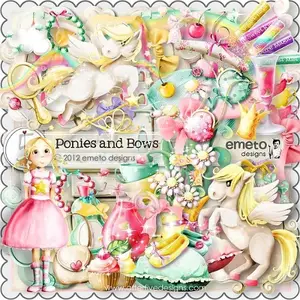Scrap kit - Ponies and Bows