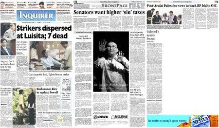 Philippine Daily Inquirer – November 17, 2004