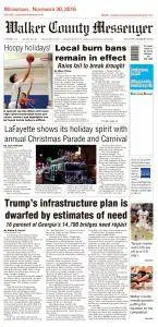 Walker County Messenger - November 30, 2016