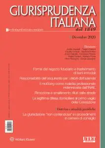 Giurisprudenza Italiana - Dicembre 2020