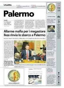la Repubblica Palermo - 29 Aprile 2018