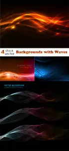 Vectors - Backgrounds with Waves