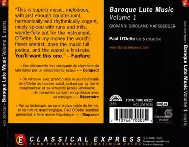 Paul O'Dette - Baroque Lute Music, Vol. I: Johannes Hieronymus Kapsberger (2001)