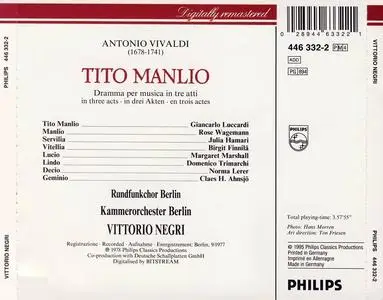 Vittorio Negri, Rundfunkchor Berlin - Antonio Vivaldi: Tito Manlio (1996)