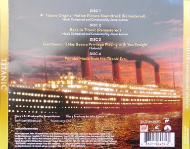 Titanic: Original Motion Picture Soundtrack - Anniversary Edition [Collector's Edition] [4 CD] (2012)