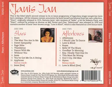 Janis Ian - Stars (1974) + Aftertones (1976) 2 CDs, Remastered Reissue 2010