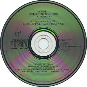 Tangerine Dream - Logos Live (1982)  [1984, France Release] (Repost)