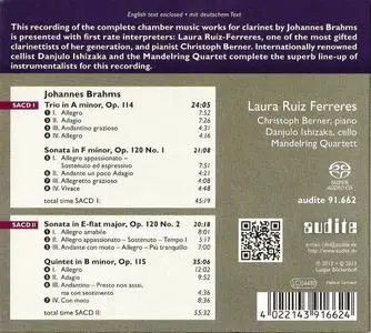 Laura Ruiz Ferreres - Brahms: The Complete Chamber Music for Clarinet (2013)