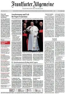 Frankfurter Allgemeine Zeitung vom Freitag, 15. März 2013