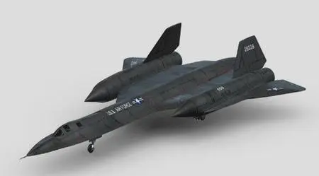 Lockheed SR-71 Blackbird Realistic 3d model