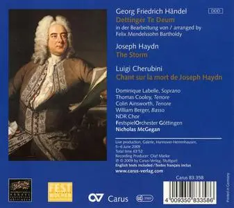 Nicholas McGegan, FestspielOrchester Göttingen, NDR Chor - Handel: Dettinger Te Deum (version by Mendelssohn Bartholdy) (2009)