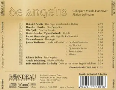 Collegium Vocale Hannover, Florian Lohmann - De Angelis (2015)