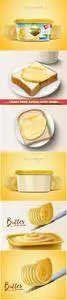 Creamy butter package vector design