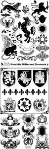 Vectors - Heraldic Different Elements 5