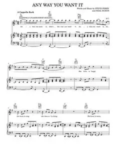Any way you want it - Journey (Piano-Vocal-Guitar)