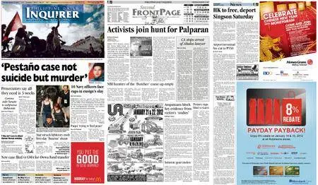 Philippine Daily Inquirer – January 12, 2012