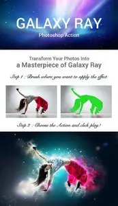 GraphicRiver Galaxy Ray Photoshop Action