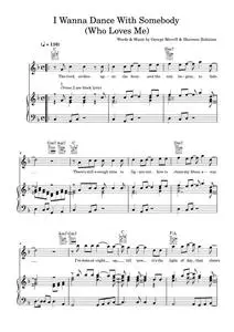 I wanna dance with somebody - Whitney Houston (Piano-Vocal-Guitar (Piano Accompaniment))