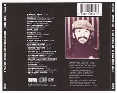 Ringo Starr - Starr Struck: Best of Ringo Starr, Vol. 2 (1989)